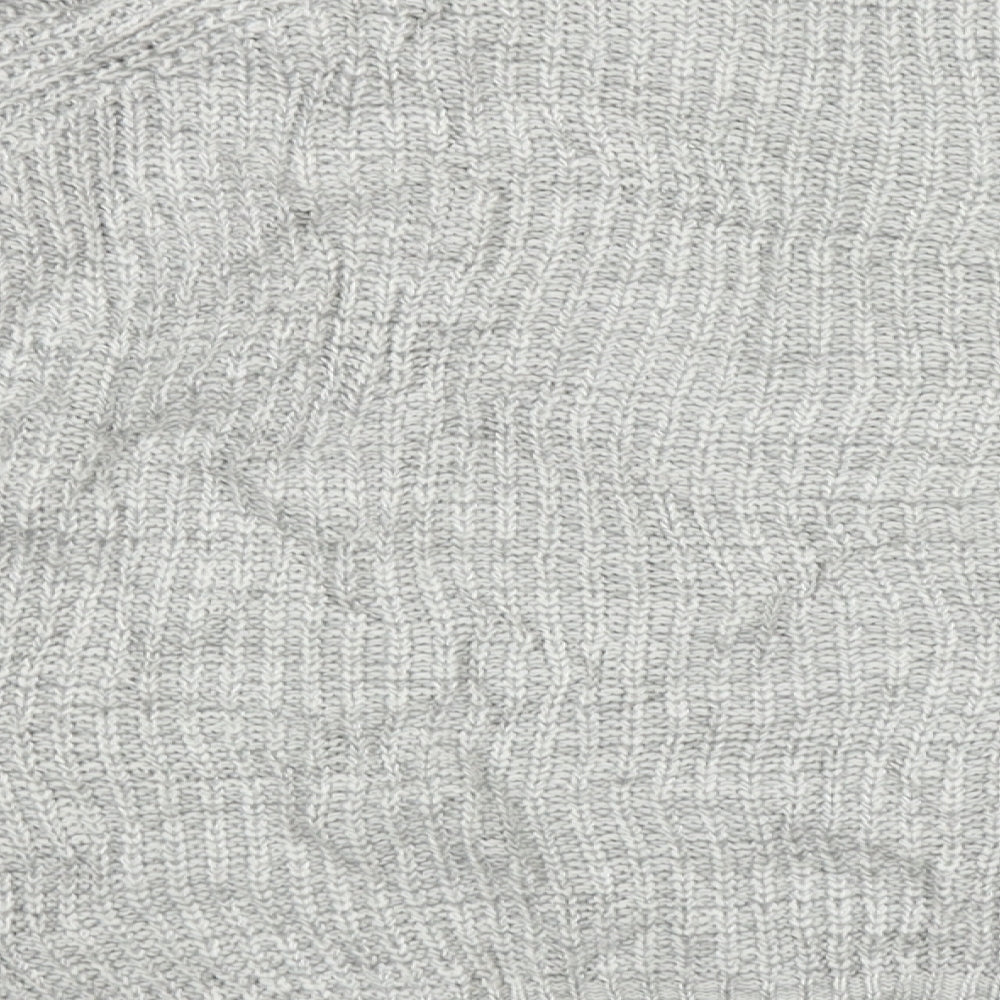 Atmosphere Womens Grey Boat Neck  Acrylic Pullover Jumper Size 12   - cold shoudler