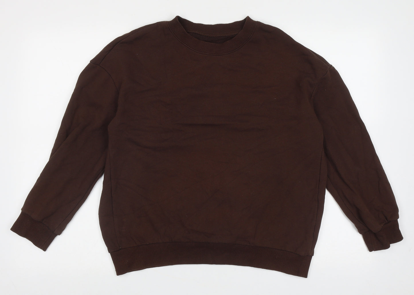 SheIn Womens Brown  Cotton Pullover Sweatshirt Size S  Pullover