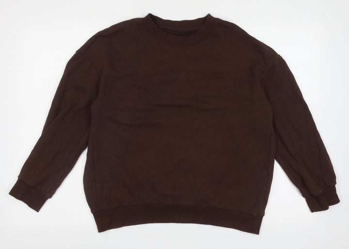 SheIn Womens Brown  Cotton Pullover Sweatshirt Size S  Pullover