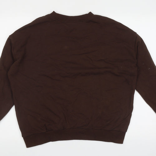 SheIn Womens Brown  Cotton Pullover Sweatshirt Size S  Pullover
