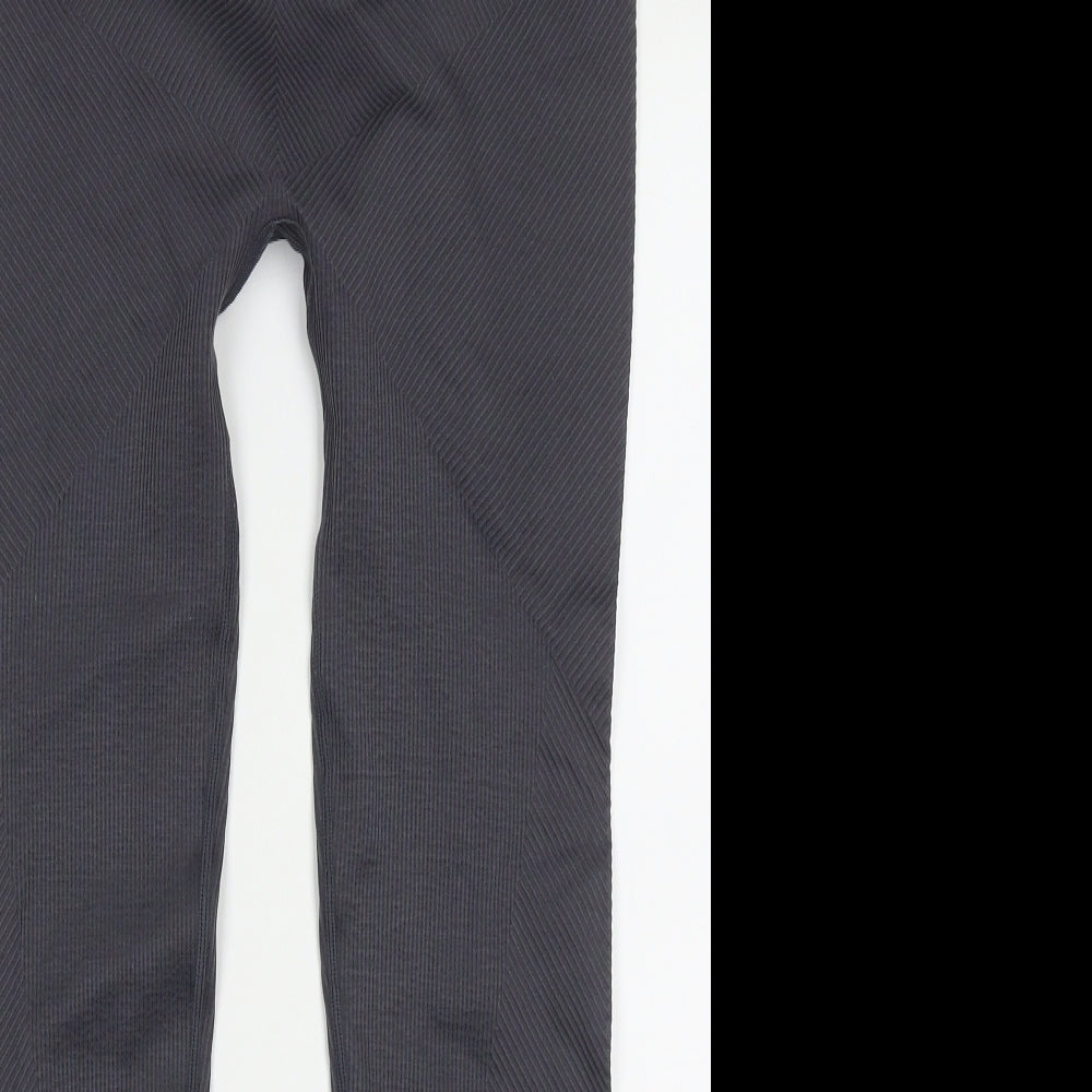 Soul Luxe Womens Grey  Nylon Capri Leggings Size L L28 in Regular Pullover