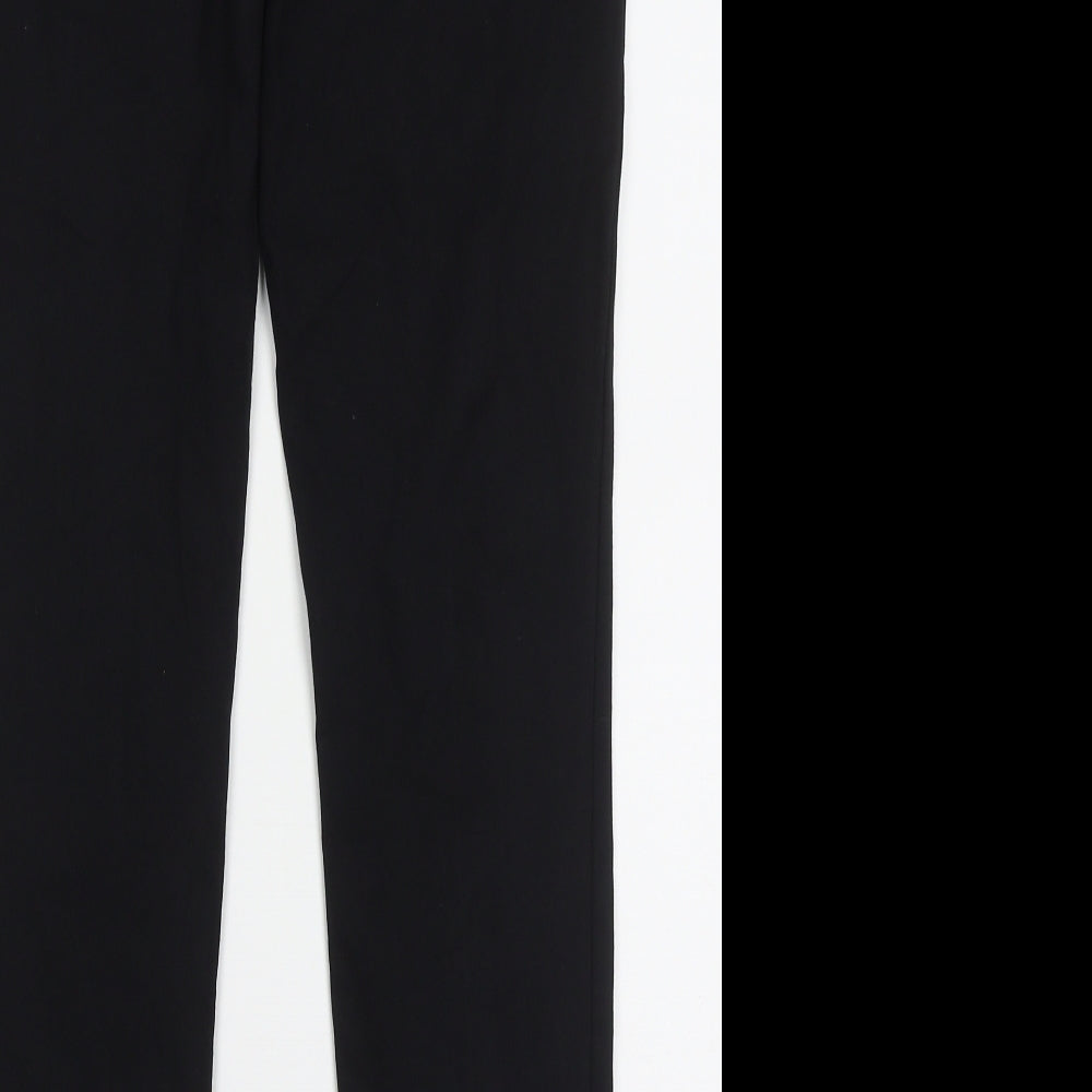 River Island Womens Black  Viscose Trousers  Size 10 L27 in Regular Button