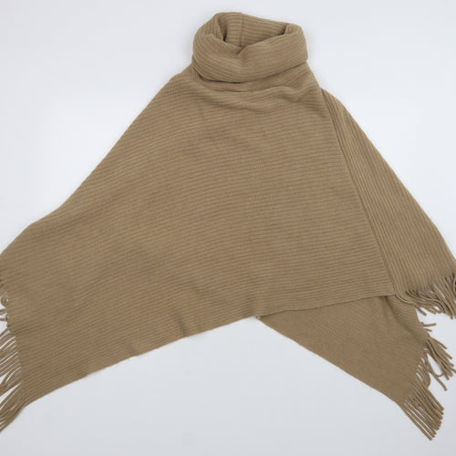 W Collection Womens Beige   Overcoat Poncho One Size
