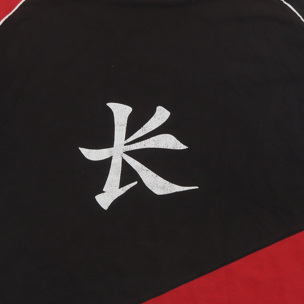 Kukri Mens Red Colourblock Cotton  T-Shirt Size XL Crew Neck  - Ulster Rugby