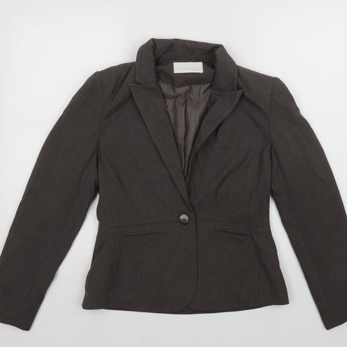 AMARANTO Womens Grey   Jacket Blazer Size 12  Button