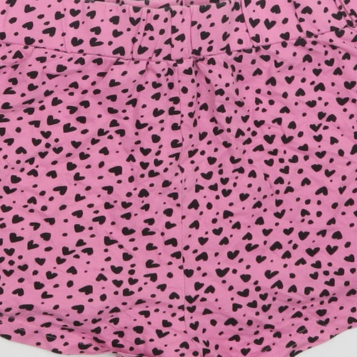 New Look Womens Pink Animal Print Cotton  Robe & Gown Set Size S  Drawstring