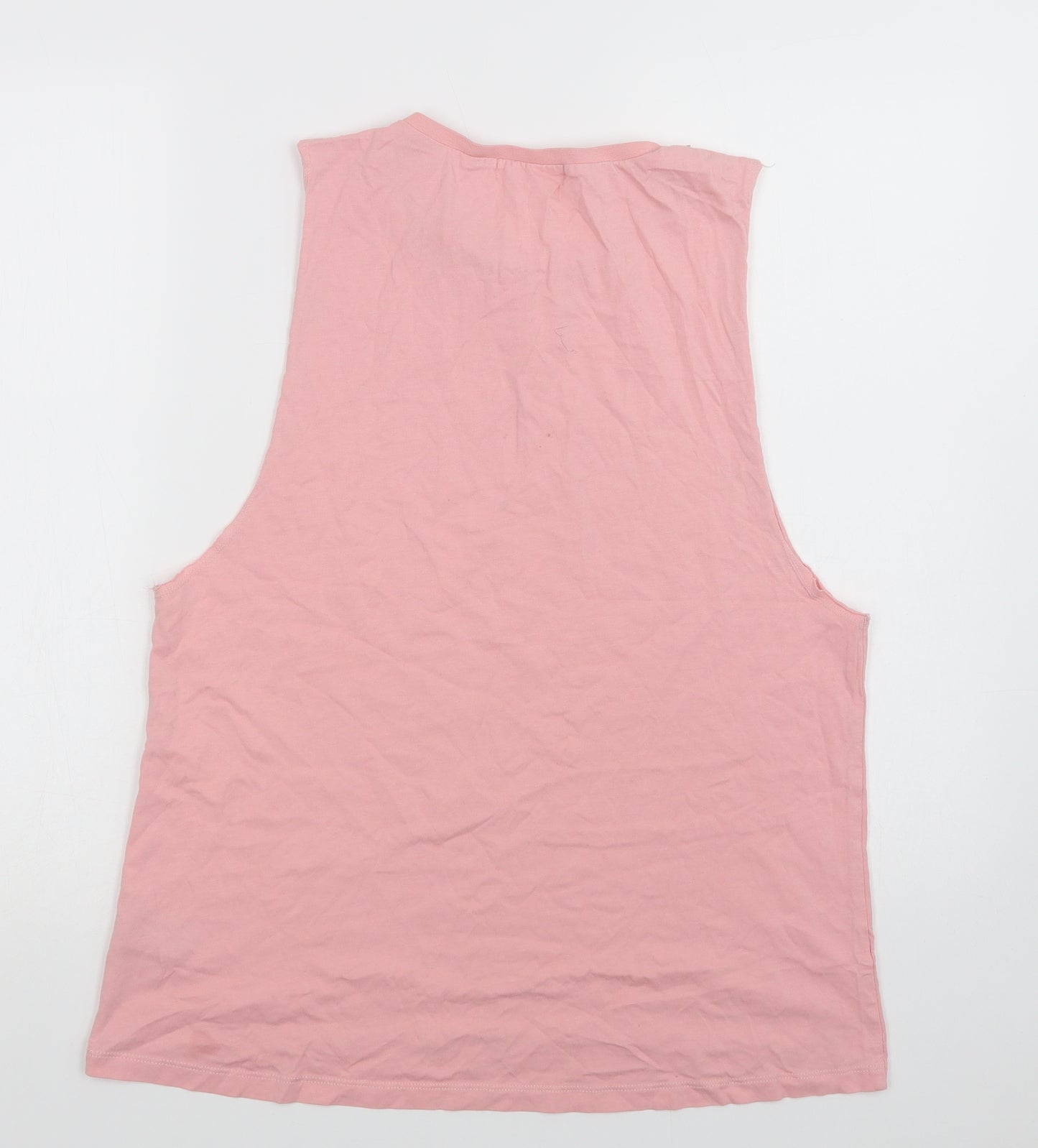 Pineapple Womens Pink  Viscose Basic Tank Size L Crew Neck