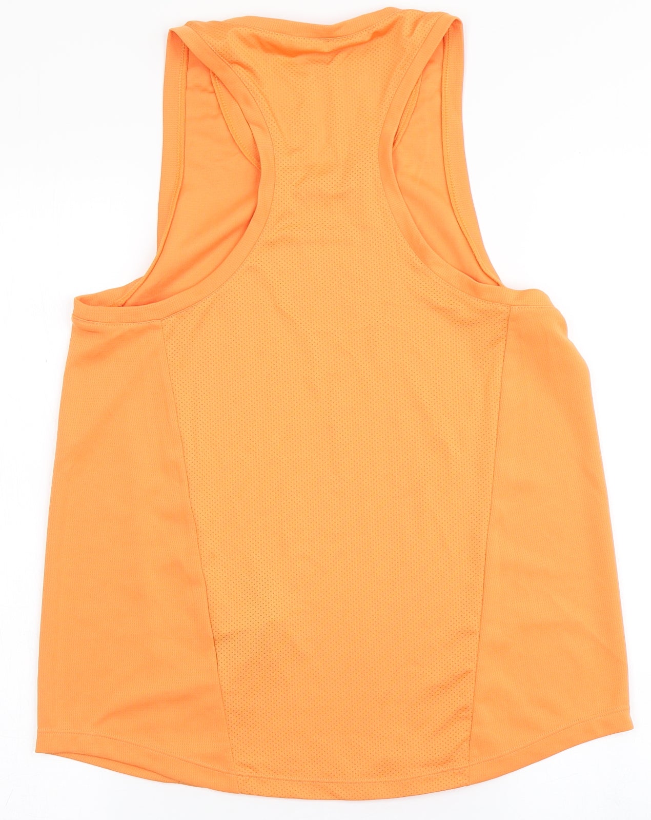 ASOS Womens Orange  Polyester Basic Tank Size 10 Round Neck