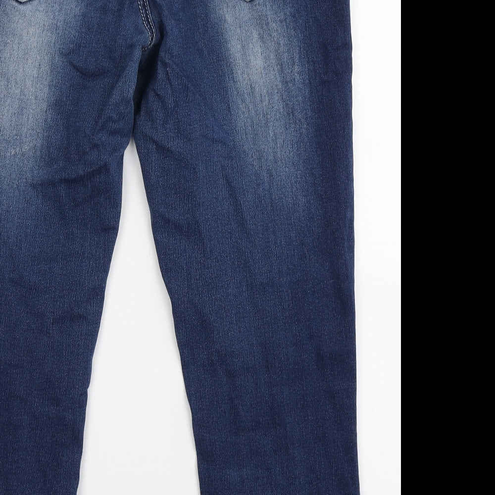 Legend Denim Womens Blue  Cotton Capri Jeans Size 12 L23 in Regular Button