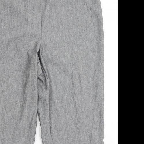 Marks and Spencer Womens Grey  Polyester Dress Pants Trousers Size 18 L26 in Regular Button