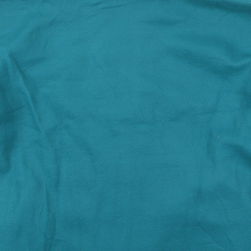 Anne De Lancay Womens Blue   Jacket  Size XL  Zip - Flower