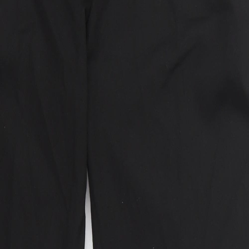 Monsoon Womens Black  Viscose Trousers  Size 10 L27 in Regular Hook & Eye