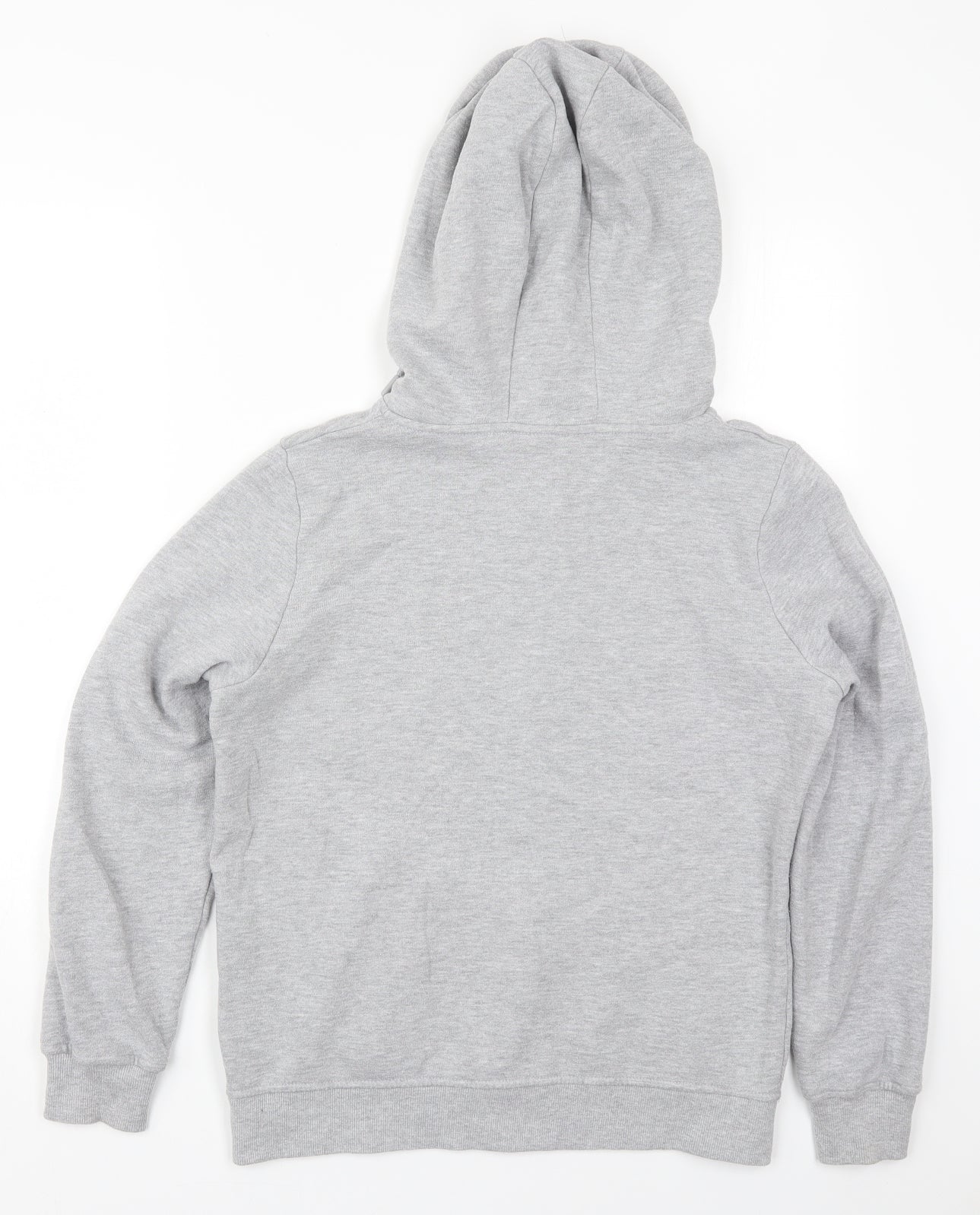 Primark Womens Grey  Cotton Full Zip Hoodie Size 10  Zip