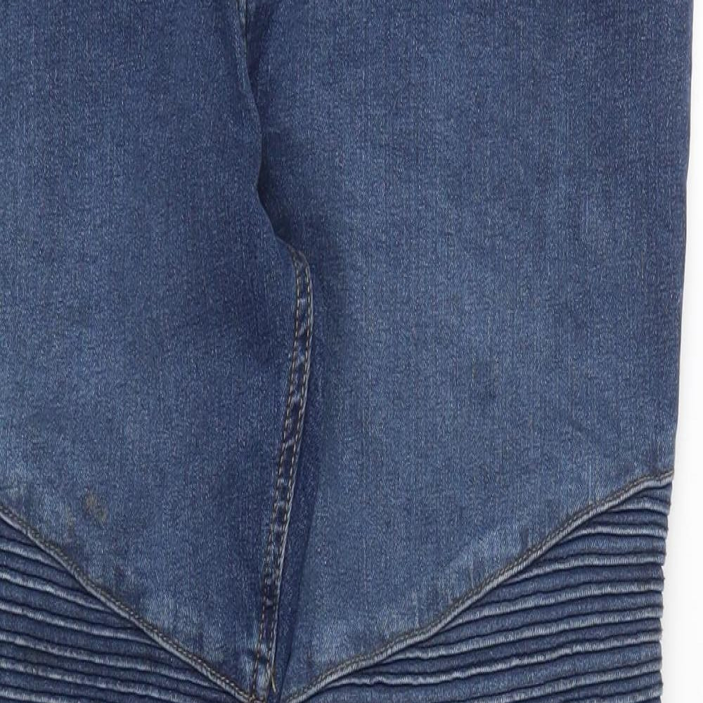 Pep&Co Mens Blue  Cotton Skinny Jeans Size 36 L30 in Regular Button