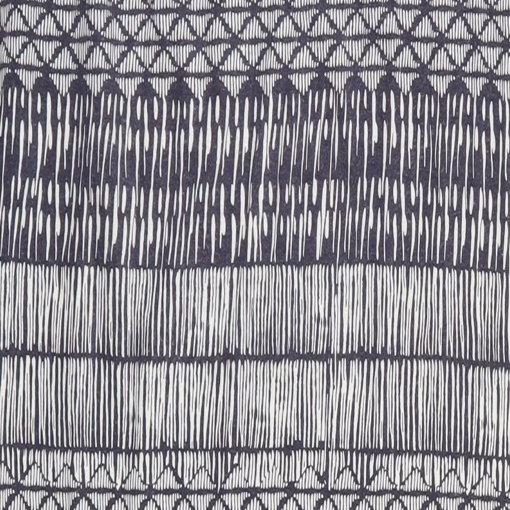White Stuff Womens Blue Geometric Viscose Straight & Pencil Skirt Size 8