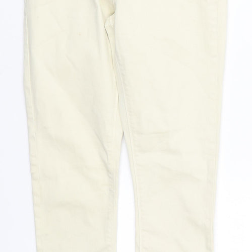 Denim Co Womens Beige  Cotton Skinny Jeans Size 10 L27 in Regular Button