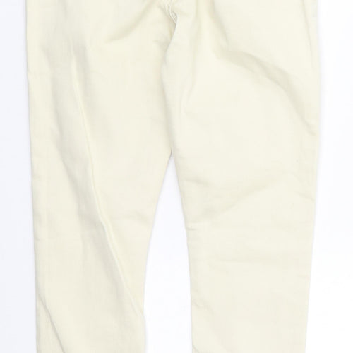 Denim Co Womens Beige  Cotton Skinny Jeans Size 10 L27 in Regular Button
