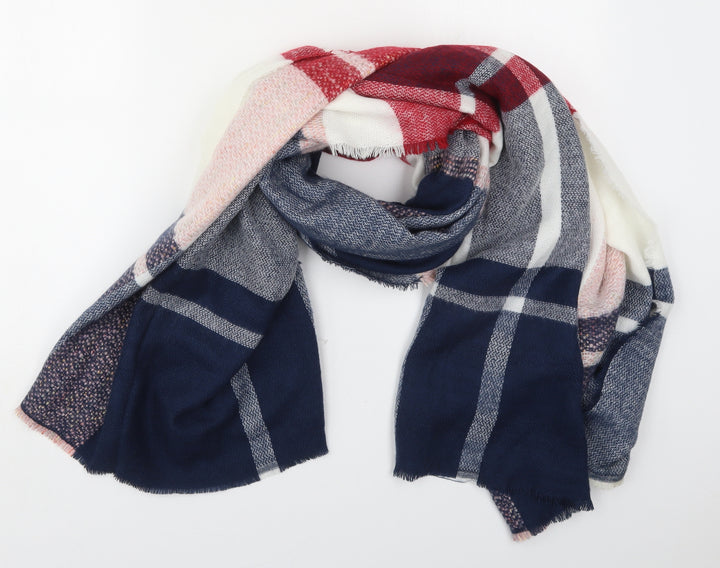 F&F Womens Multicoloured Check Acrylic  Scarf