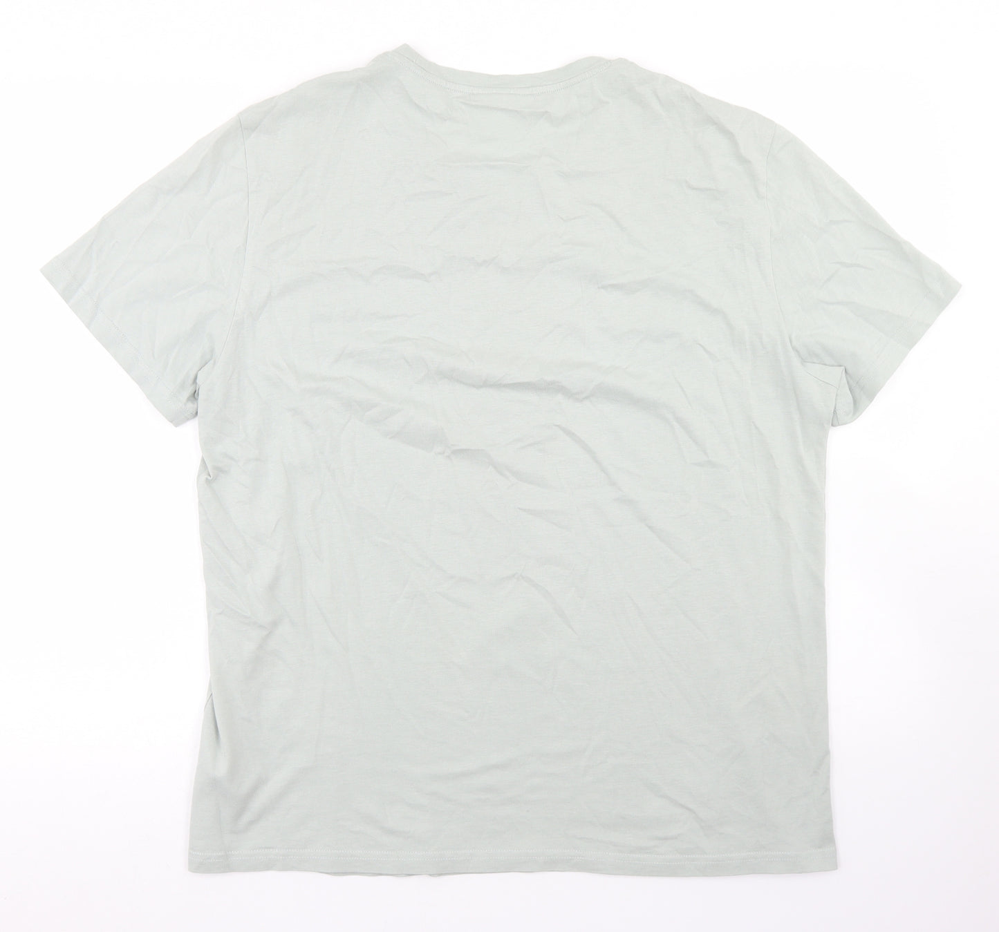 Armed Angels Mens Blue  Cotton  T-Shirt  Crew Neck