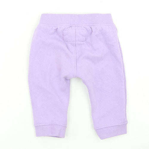 O'Neills Girls Purple  Cotton Jogger Trousers Size 6-9 Months