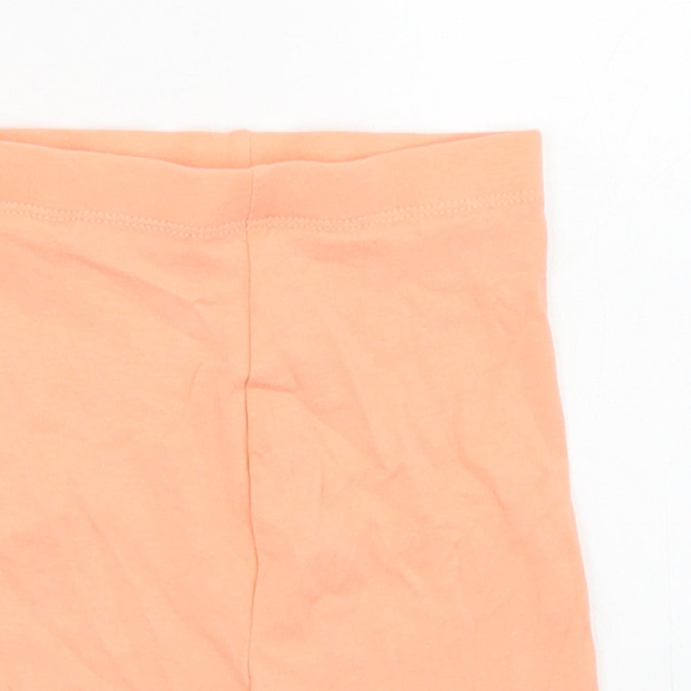 Matalan Girls Orange  Cotton Cropped Trousers Size 18-24 Months   - Cycle Shorts