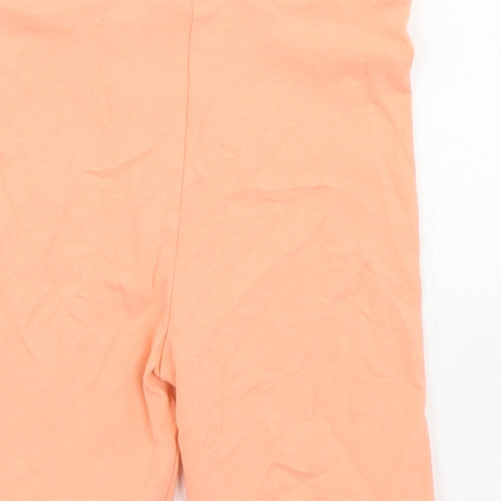 Matalan Girls Orange  Cotton Cropped Trousers Size 18-24 Months   - Cycle Shorts