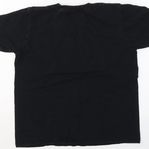 Gildan Boys Black  Cotton Basic T-Shirt Size L Round Neck  - Play Station