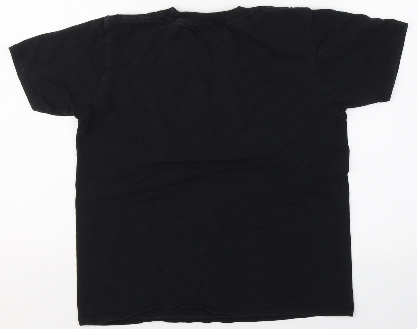 Gildan Boys Black  Cotton Basic T-Shirt Size L Round Neck  - Play Station