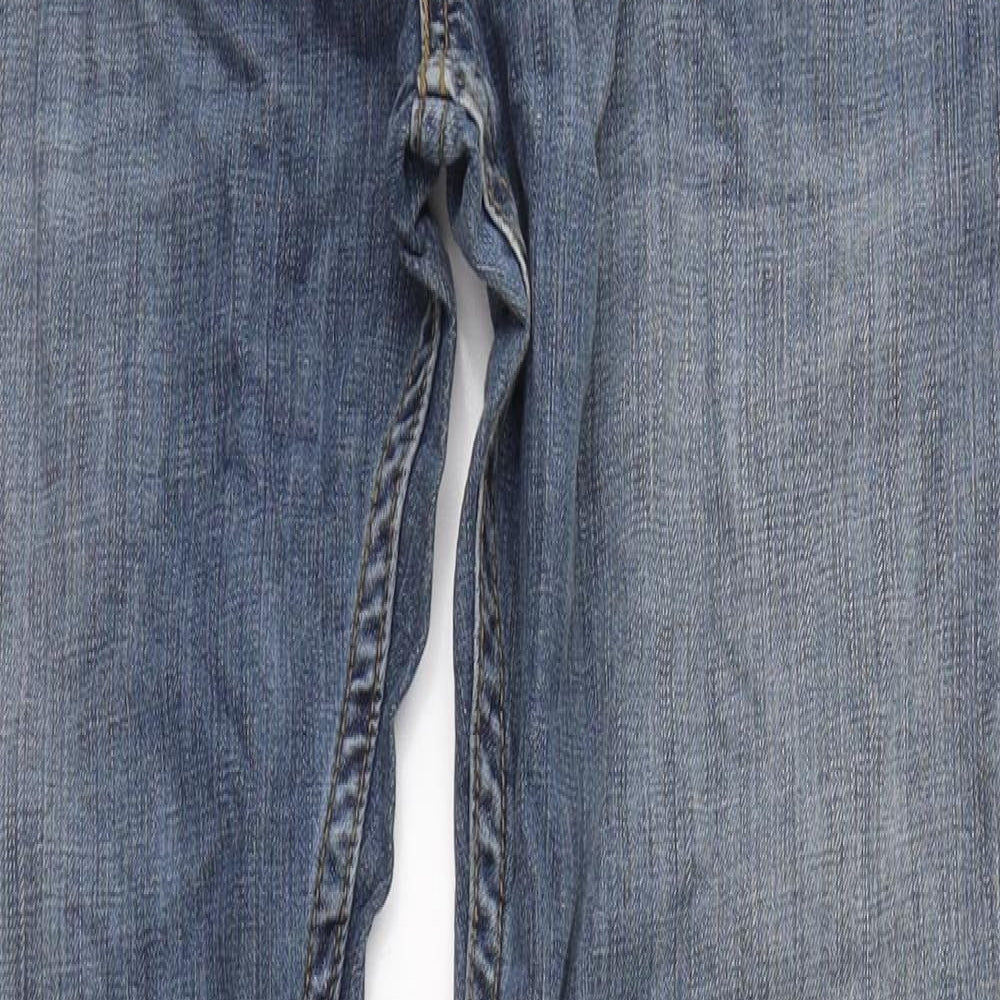 Levi's Mens Blue  Cotton Flared Jeans Size 34 in L33 in Regular