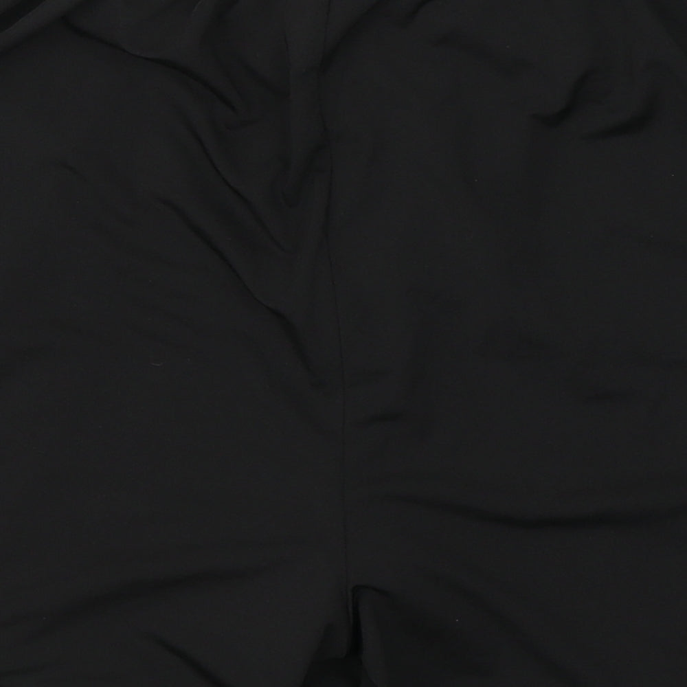 Man Active Mens Black  Polyester Sweat Shorts Size L L16 in Regular Tie - Boohoo