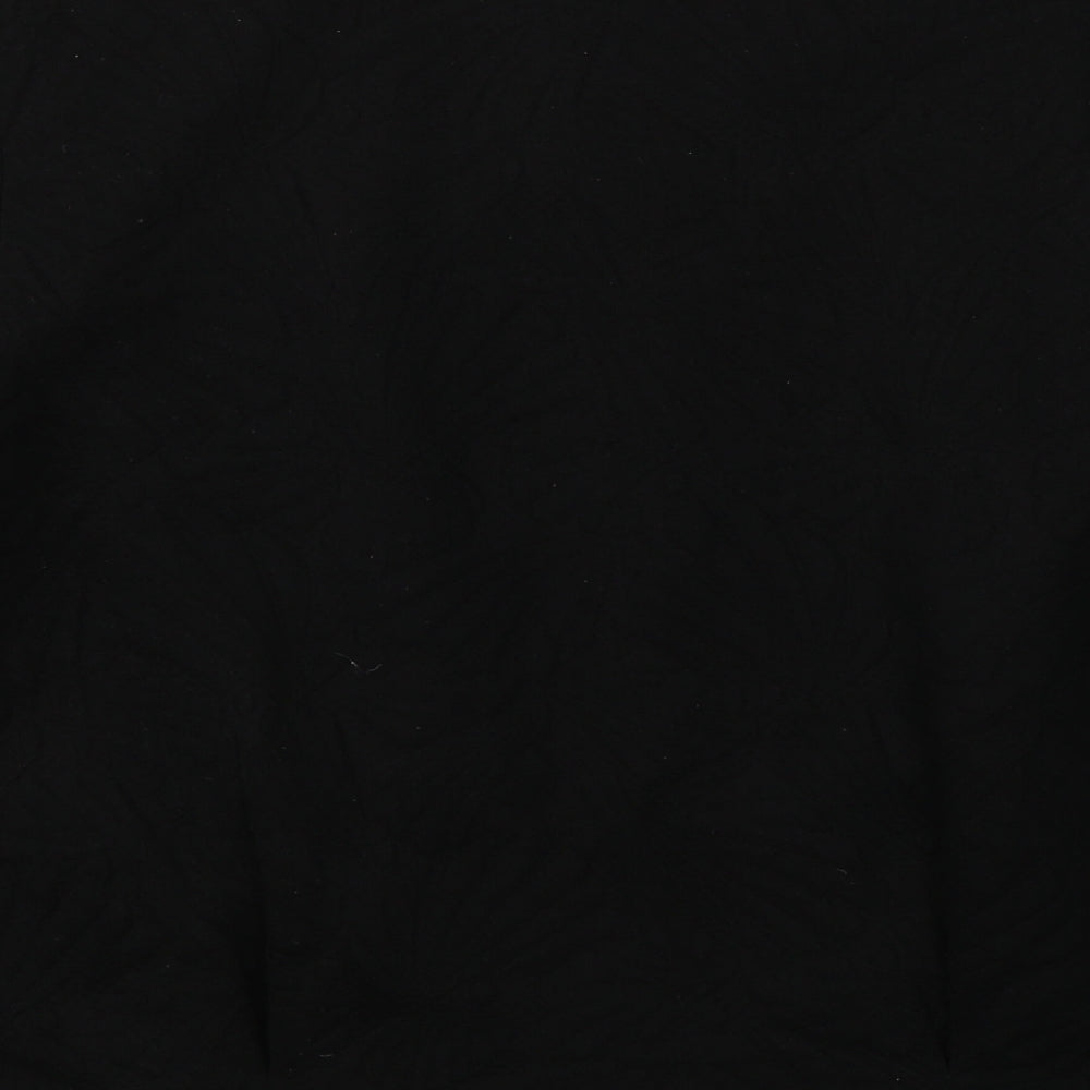 Marks and Spencer Womens Black V-Neck  Polyester Cardigan Jumper Size 14   - Open front