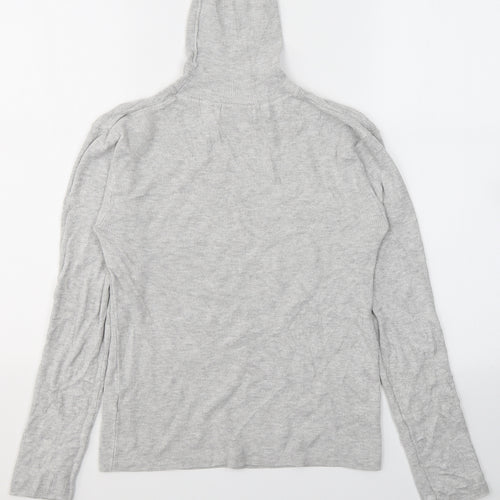 Primark Womens Grey Roll Neck  Viscose Pullover Jumper Size M