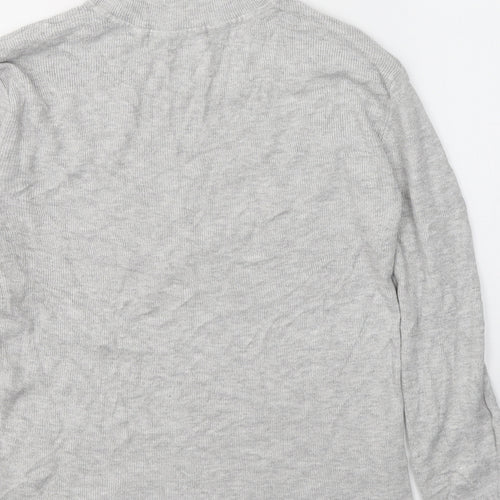 Primark Womens Grey Roll Neck  Viscose Pullover Jumper Size M
