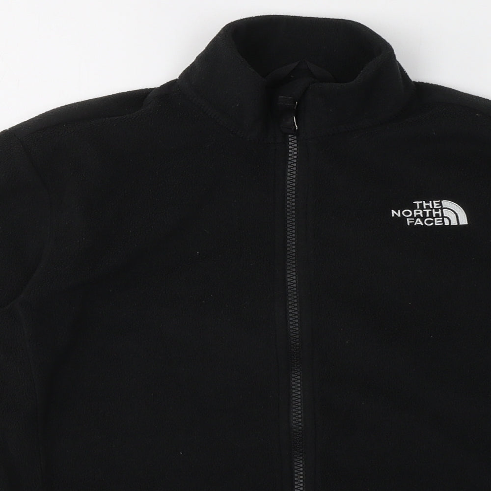 The North Face Boys Black  Polyester Full Zip Sweatshirt Size L   - Unisex