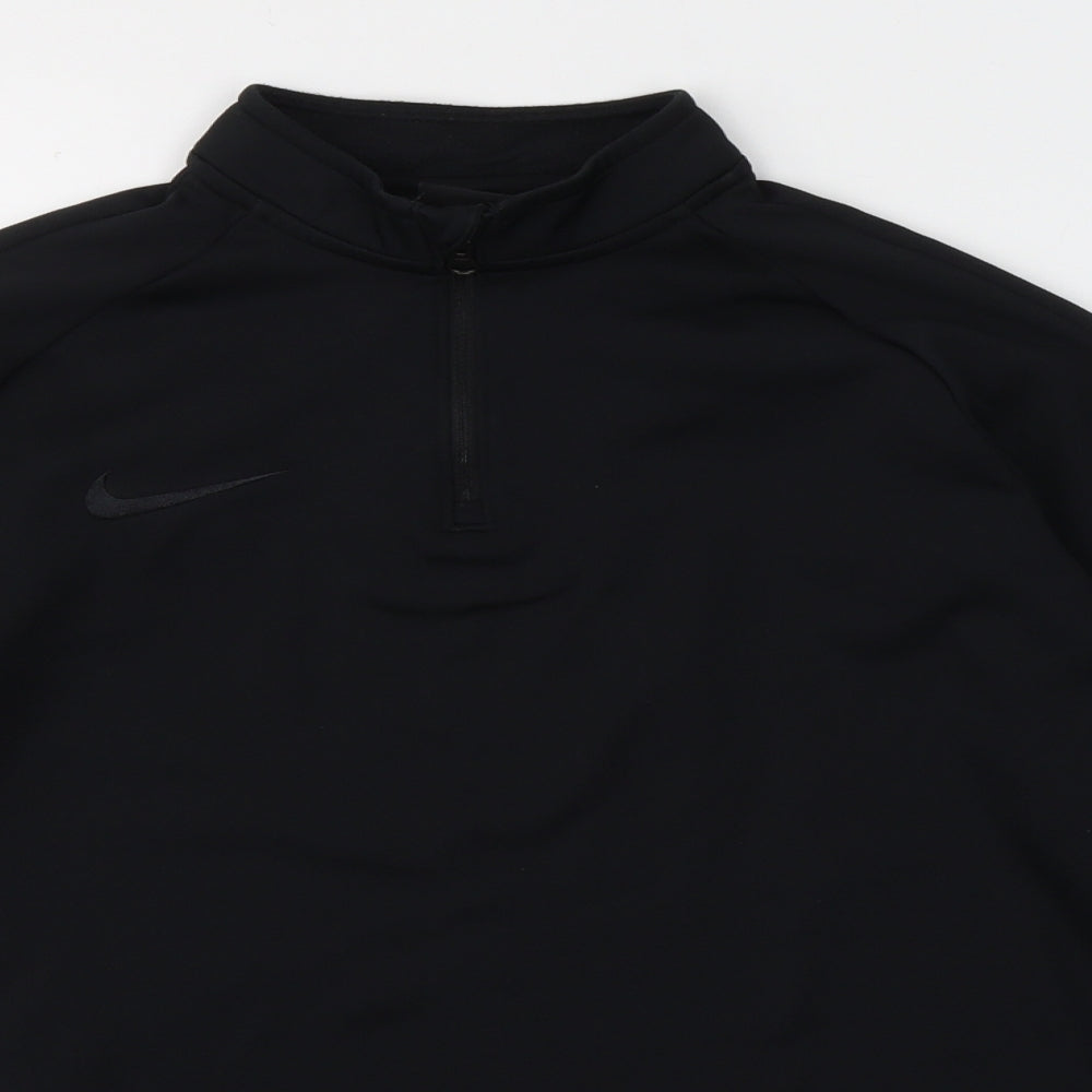 Nike Boys Black  Polyester Pullover Sweatshirt Size 12-13 Years   - 147-158cm