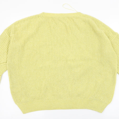 NEXT Womens Green Round Neck  Acrylic Pullover Jumper Size S