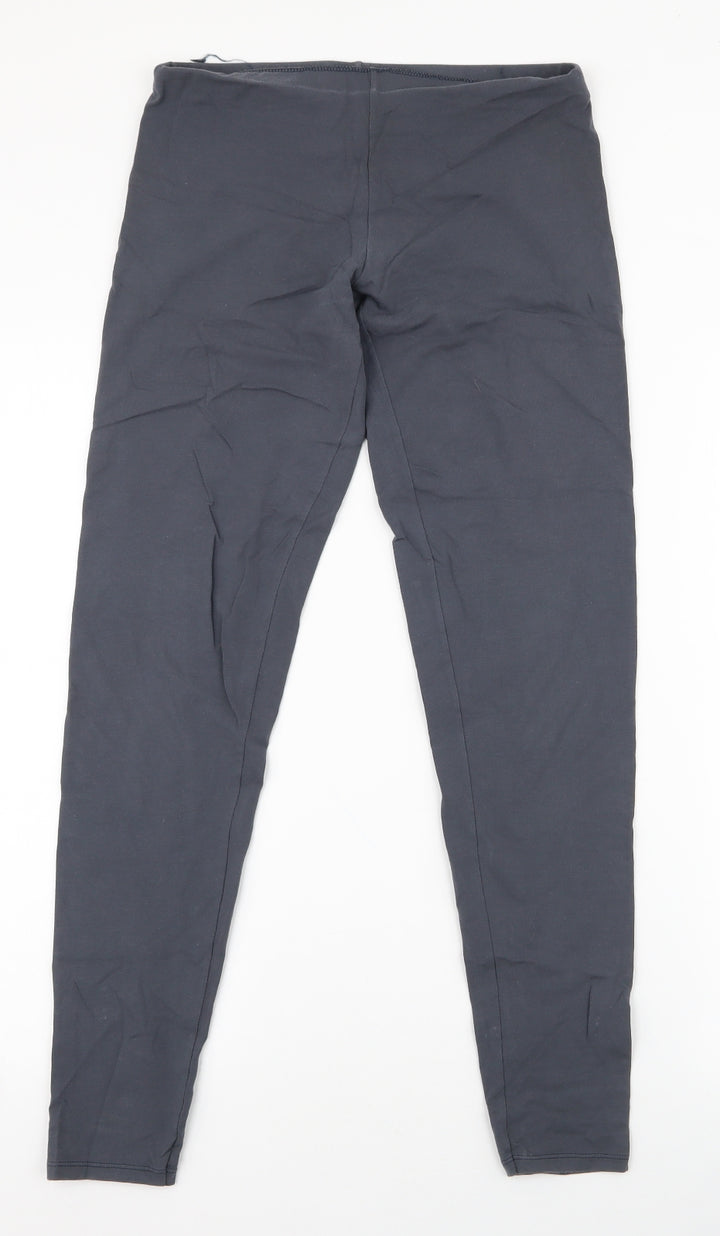 Sisley Womens Grey Cotton Jogger Trousers Size M L28.5 in Regular - Leggings