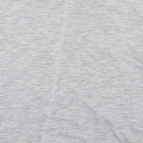 Only Womens Grey Round Neck  Cotton Pullover Jumper Size S