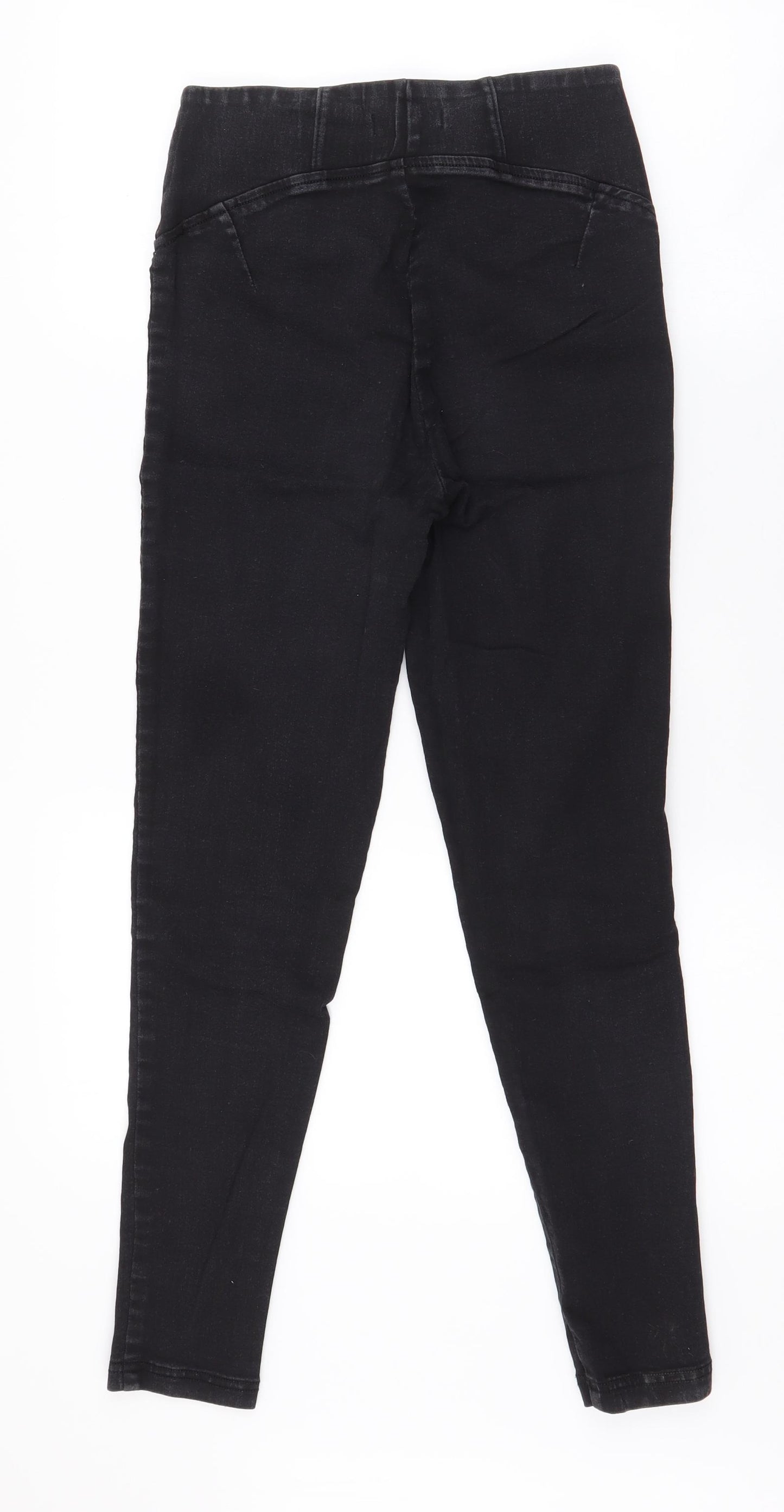 Marks and Spencer Womens Black  Cotton Jegging Jeans Size 10 L26 in Regular