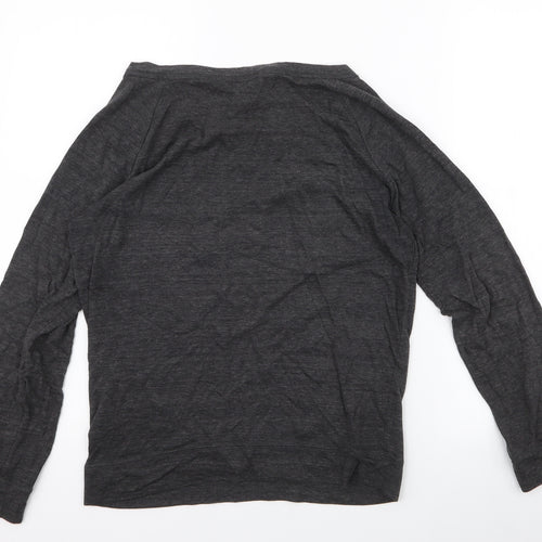H&M Womens Grey  Polyester Pullover Sweatshirt Size S  Pullover