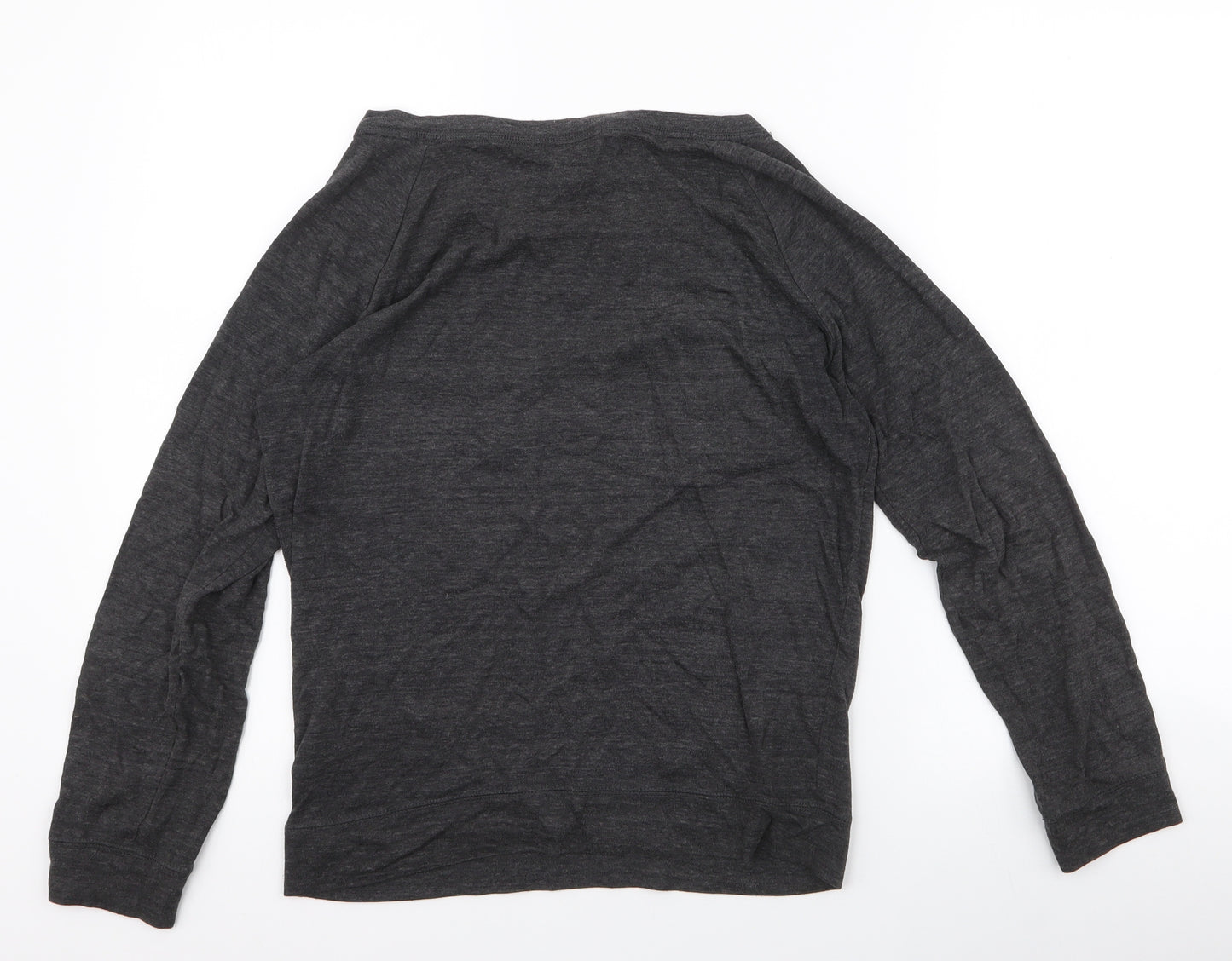 H&M Womens Grey  Polyester Pullover Sweatshirt Size S  Pullover