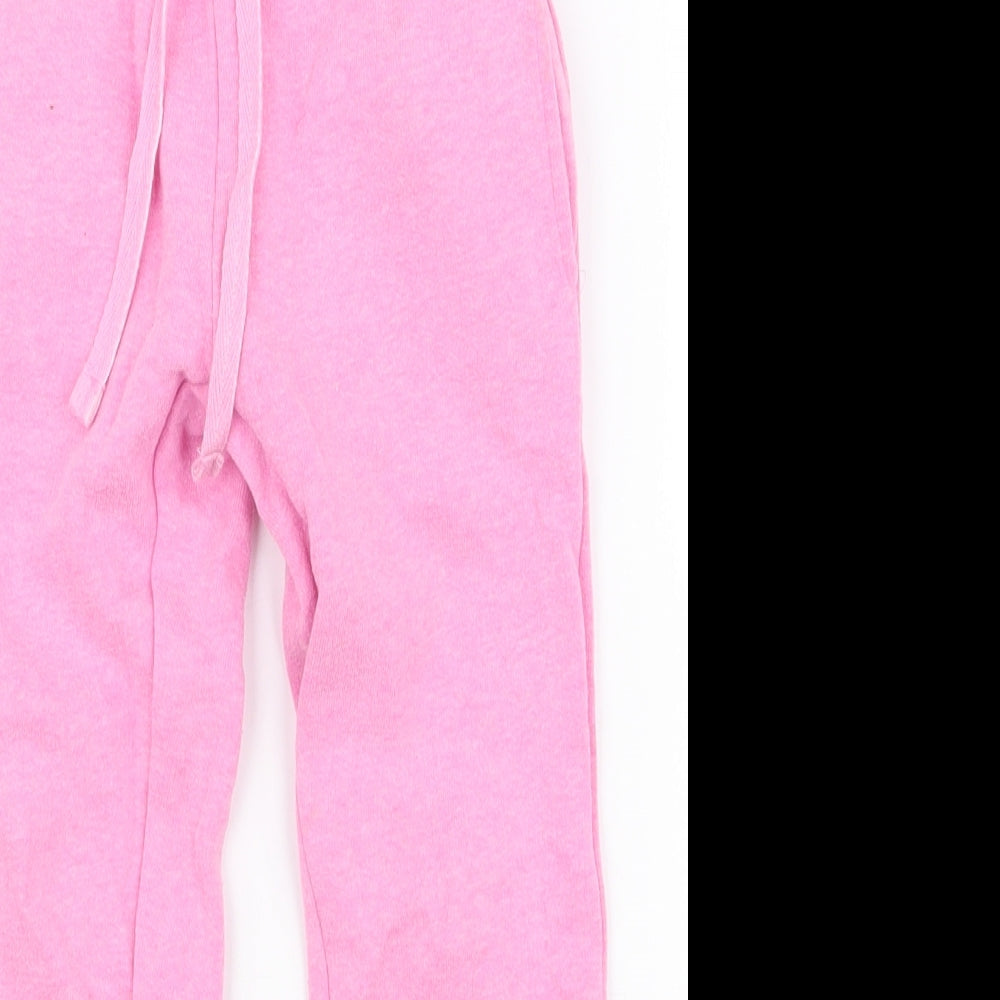 Young Dimension Girls Pink  Cotton Jogger Trousers Size 3-4 Years  Regular Drawstring