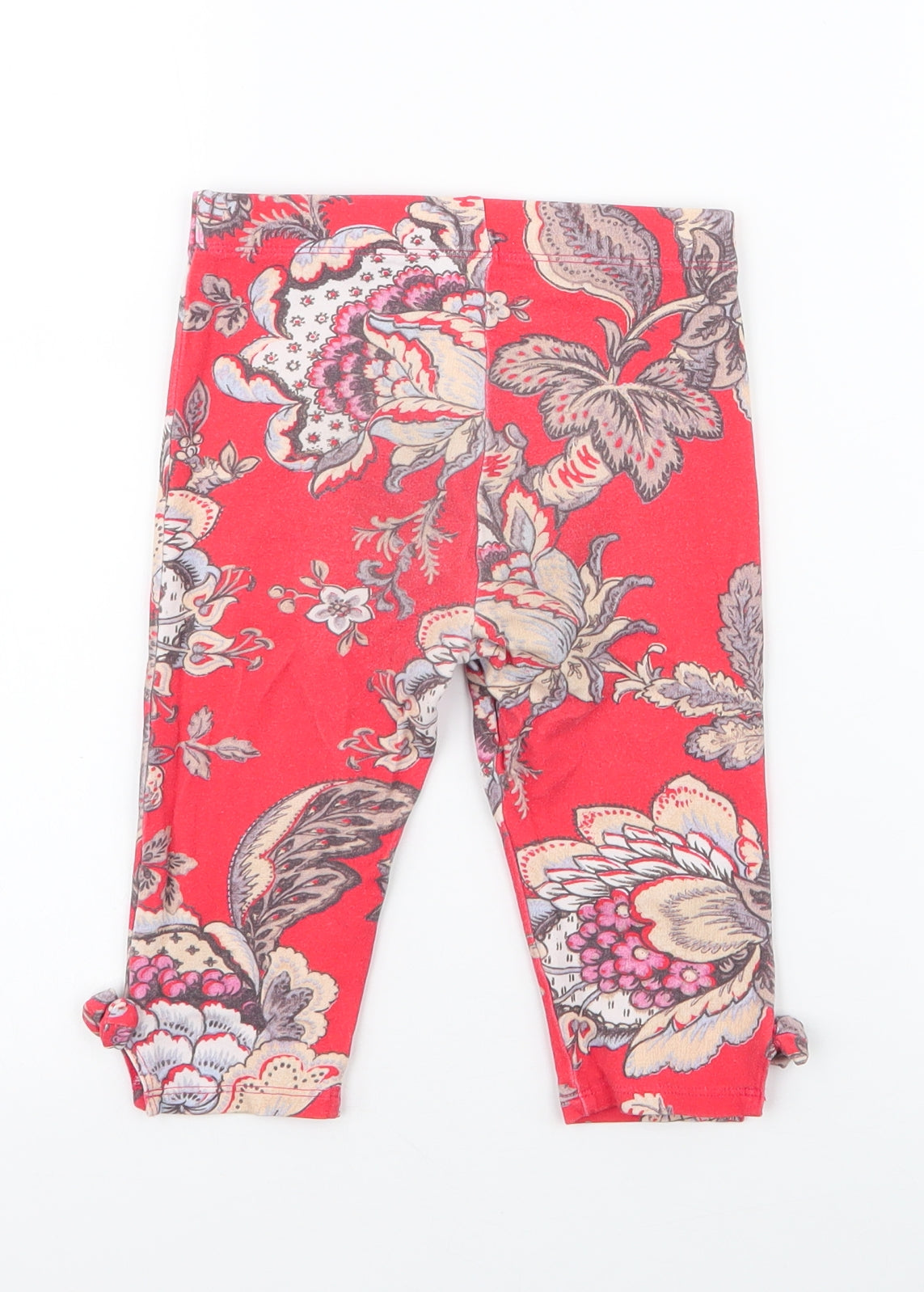 NEXT Girls Multicoloured Floral Cotton Jogger Trousers Size 4-5 Years  Regular Pullover - cropped leggings