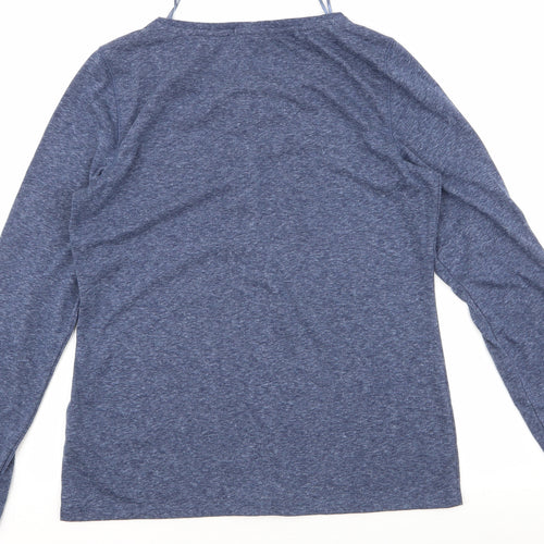 Espirit Womens Blue  Polyester Jersey T-Shirt Size S Round Neck