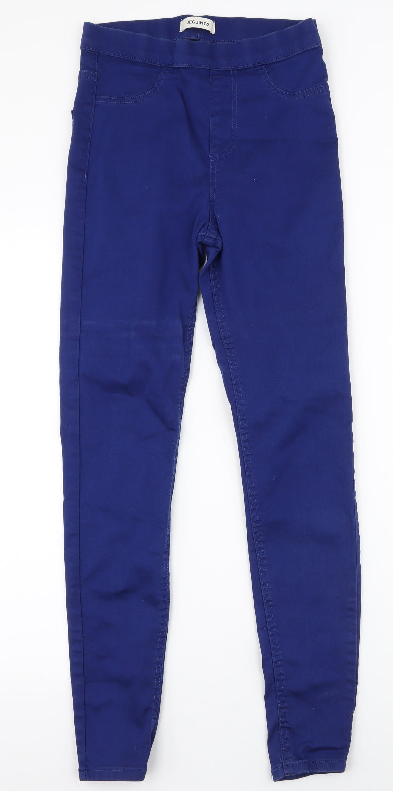Marks and Spencer Womens Blue  Cotton Jegging Jeans Size 8 L27.5 in Regular
