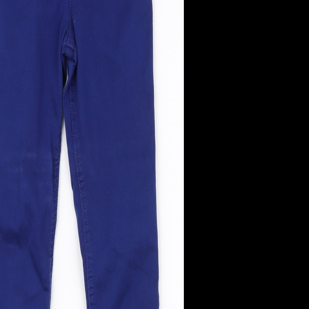 Marks and Spencer Womens Blue  Cotton Jegging Jeans Size 8 L27.5 in Regular