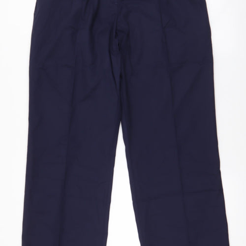 Tailored Image Mens Blue  Polyester Trousers  Size 33 in L32 in Regular Zip
