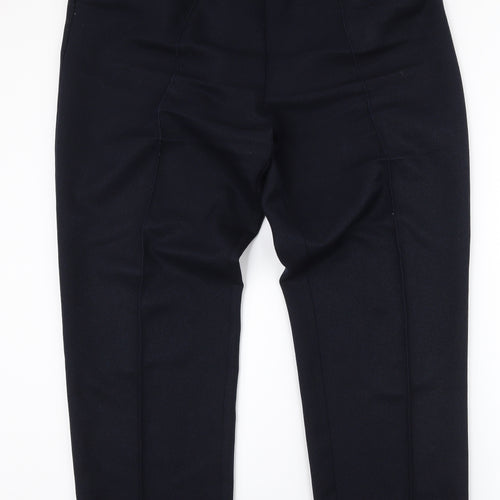 Marks and Spencer Womens Blue  Polyester Trousers  Size 18 L28.5 in Regular