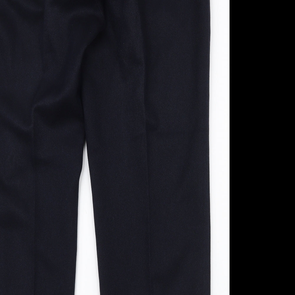 Marks and Spencer Womens Blue  Polyester Trousers  Size 18 L28.5 in Regular