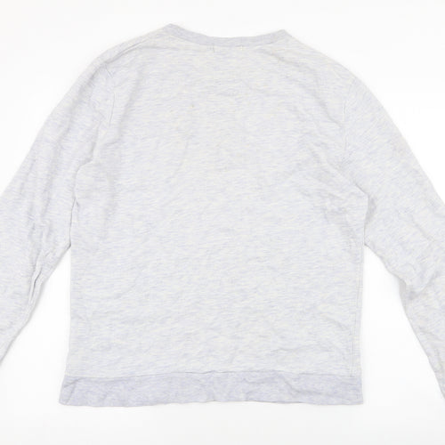 Topman Mens Grey  Cotton Pullover Sweatshirt Size L   - Brooklyn